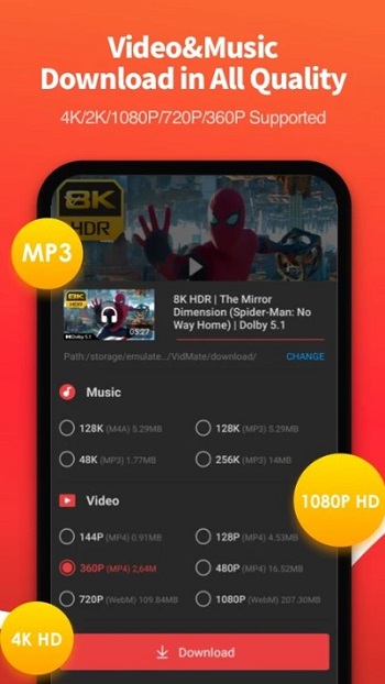 vidmate apk unduh